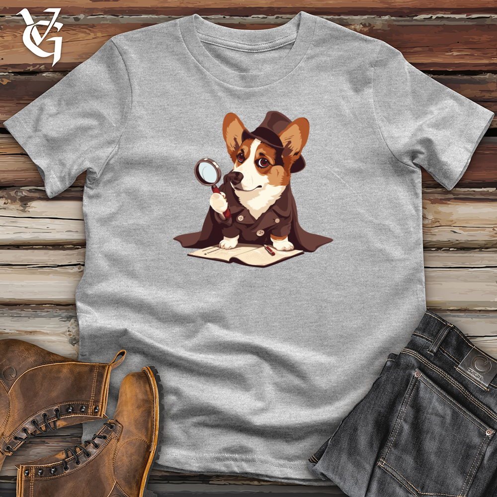 Viking Goods Corgi Detective Quest Softstyle Tee Sport Grey / L