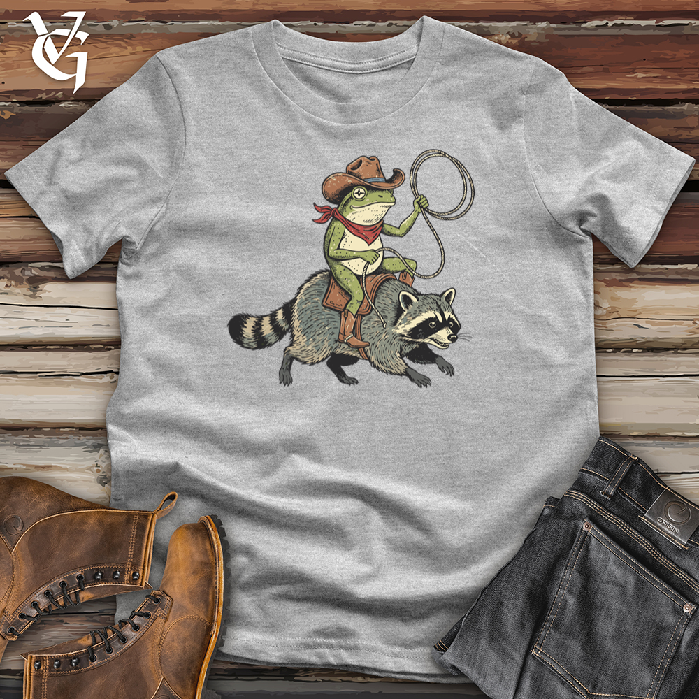 Viking Goods Cowboy Frog Riding Raccoon Tee Sport Grey / L