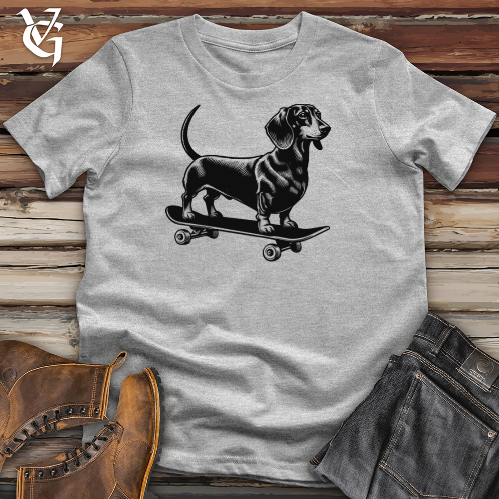 Viking Goods Dog Skateboarder Softstyle Tee Sport Grey / L
