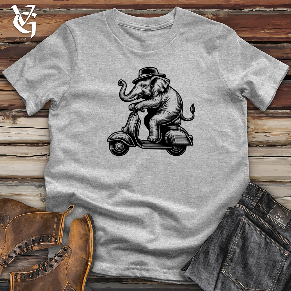 Viking Goods Elephant Riding a Scooter Softstyle Tee Sport Grey / L