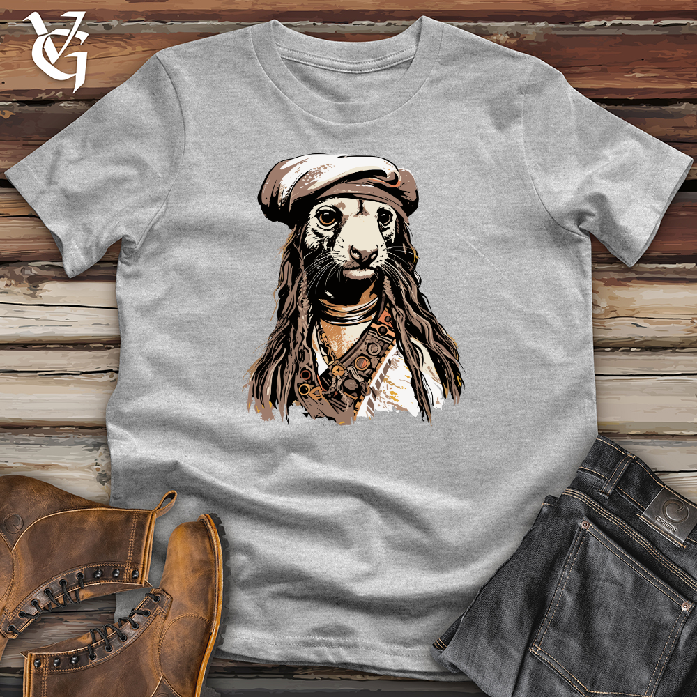 Viking Goods Ferret Pirate Softstyle Tee Sport Grey / L