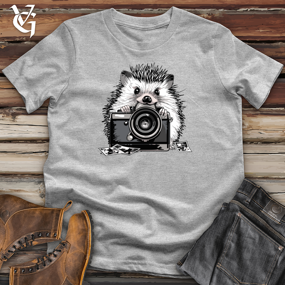 Viking Goods Hedgehog Shutterbug Snapshot Softstyle Tee Sport Grey / L