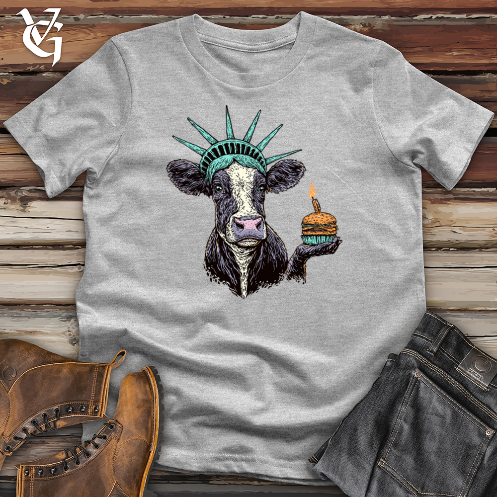 Viking Goods Liberty Cow Softstyle Tee Sport Grey / L