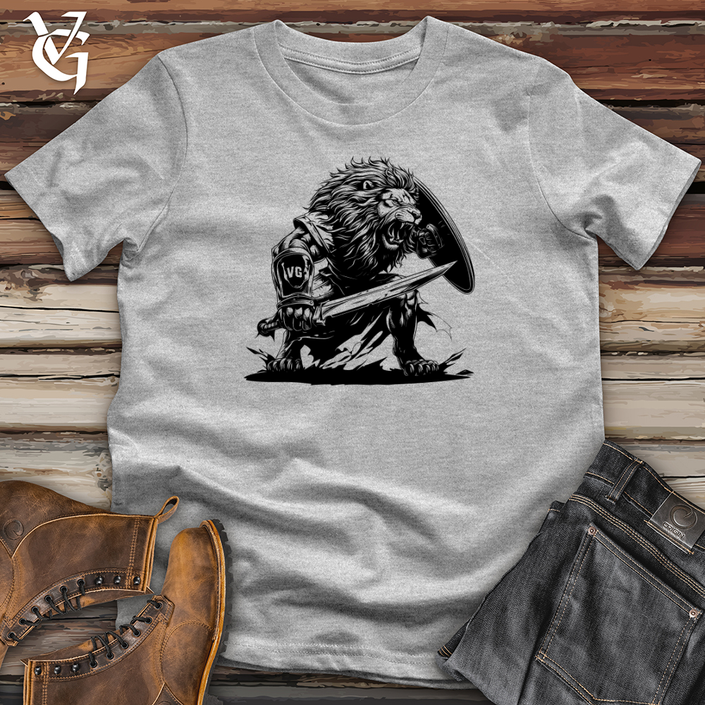 Viking Goods Lion Warrior Battle Softstyle Tee Sport Grey / L