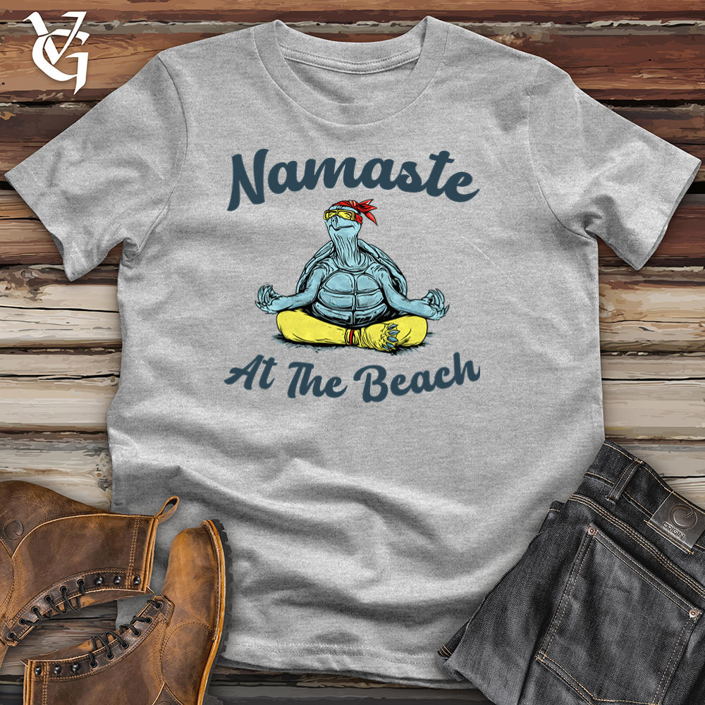 Viking Goods Namaste At The Beach Softstyle Tee Sport Grey / L