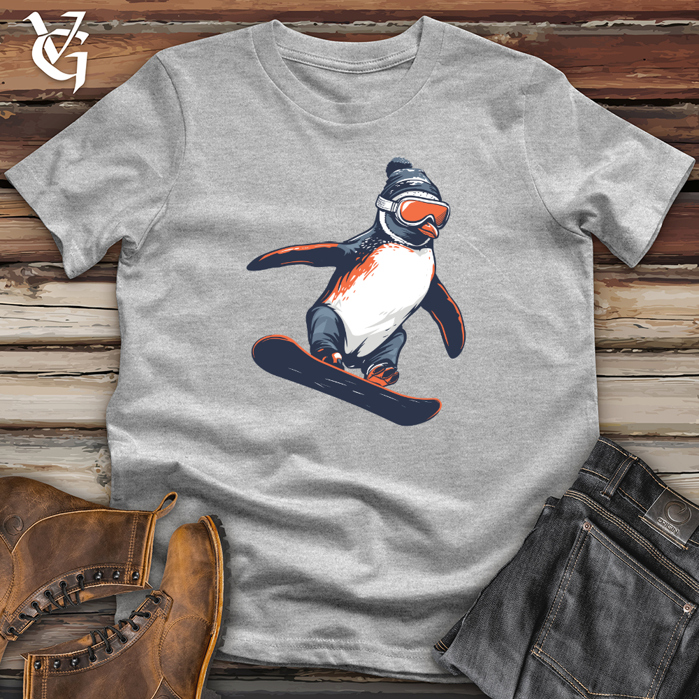 Viking Goods Penguin Snowboard Thrill Softstyle Tee Sport Grey / L