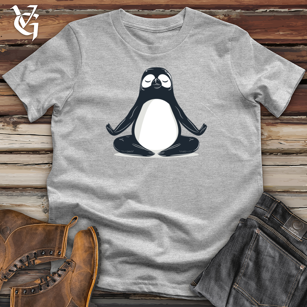 Viking Goods Penguin Zen Pose Softstyle Tee Sport Grey / L