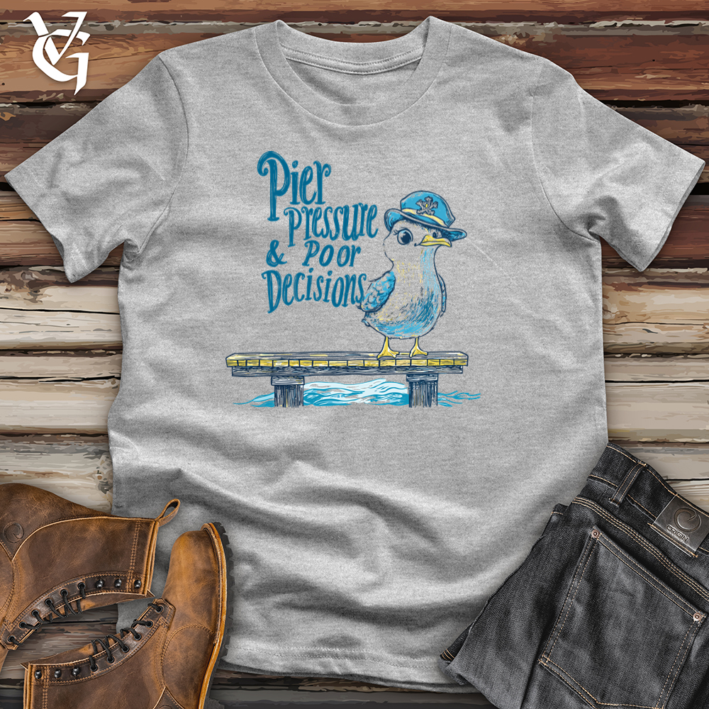 Viking Goods Pier Pressure And Poor Decisions Softstyle Tee Sport Grey / L