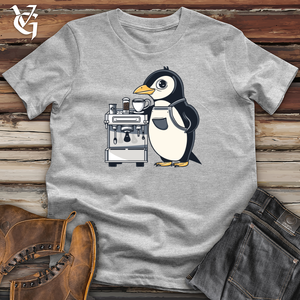 Viking Goods Puffin Coffee Connoisseur Softstyle Tee Sport Grey / L