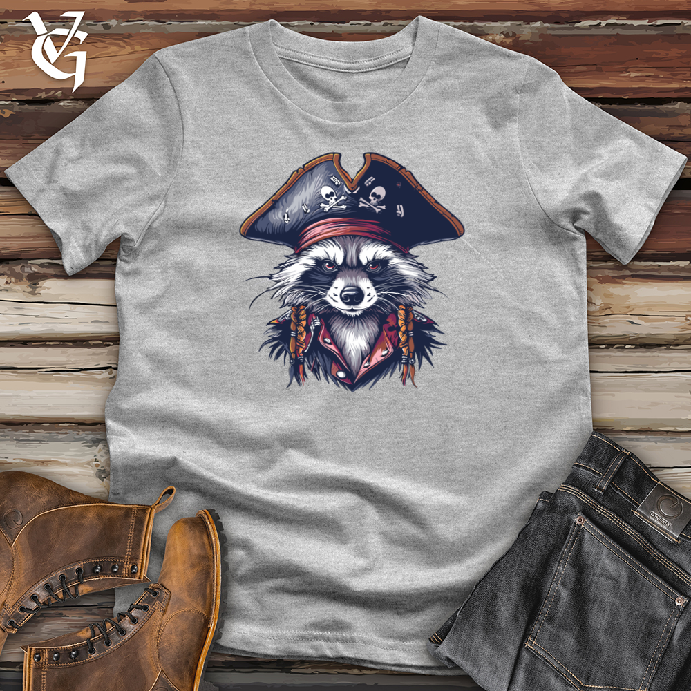 Viking Goods Raccoon Pirate Captain Softstyle Tee Sport Grey / L