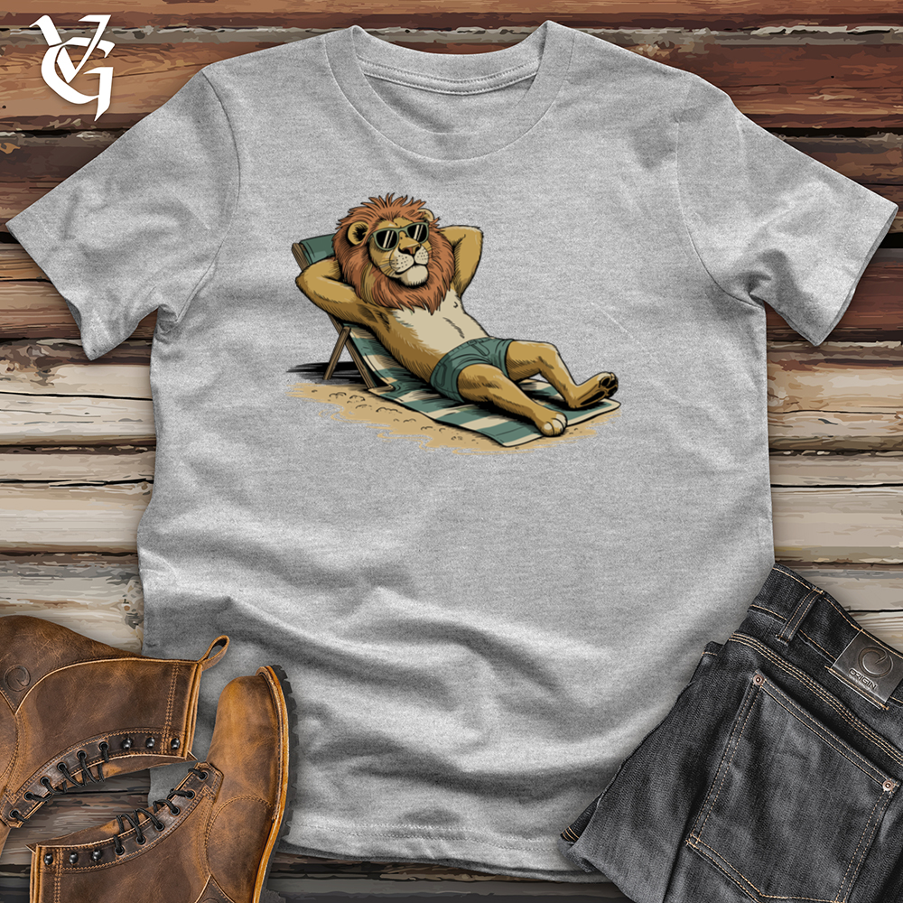 Viking Goods Relaxing Lion Tee Sport Grey / L