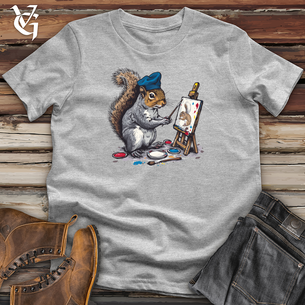 Viking Goods Squirrel Artist Masterpiece Softstyle Tee Sport Grey / L