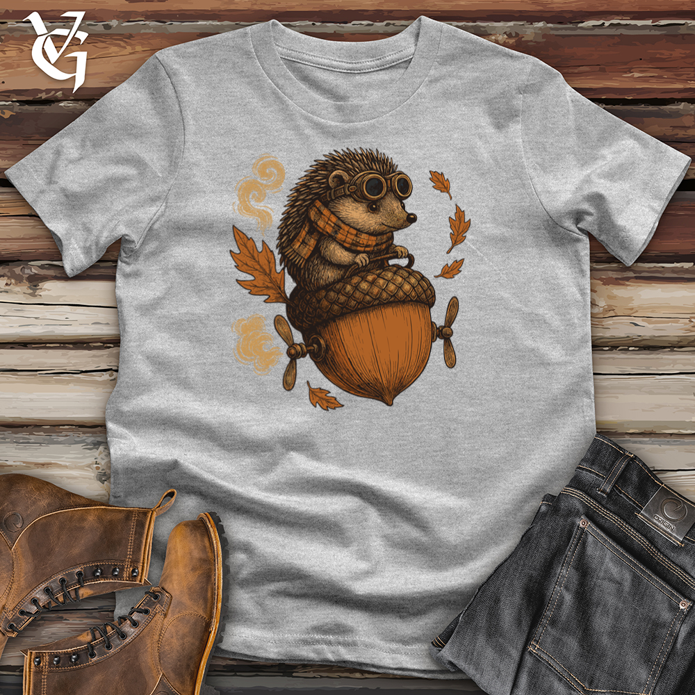 Viking Goods Hedgehog Acorn Helicopter Softstyle Tee Sport Grey / S
