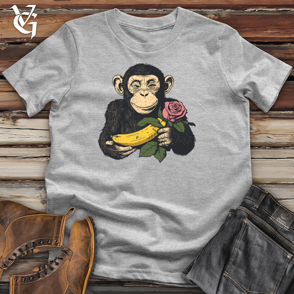 Viking Goods Monkey Valentine Softstyle Tee Sport Grey / S