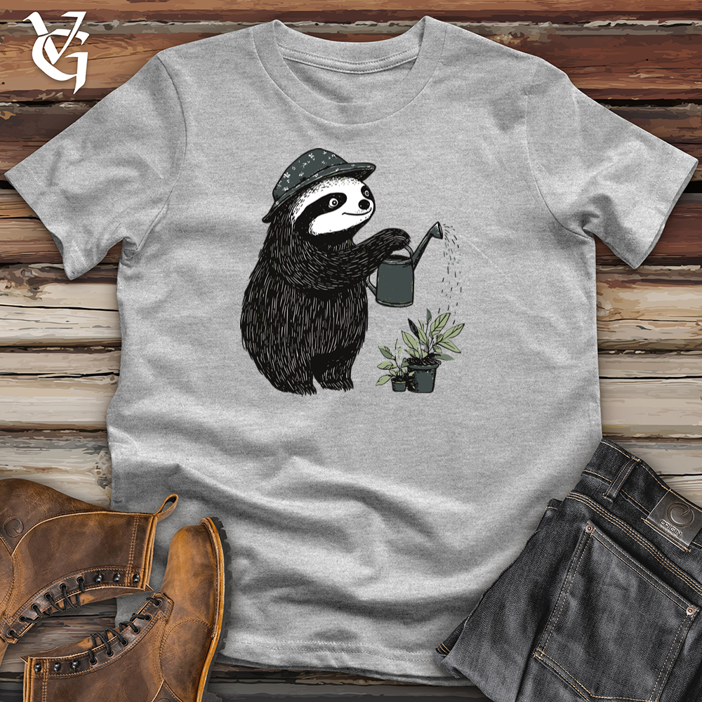 Viking Goods Sloth Gardener Softstyle Tee Sport Grey / S