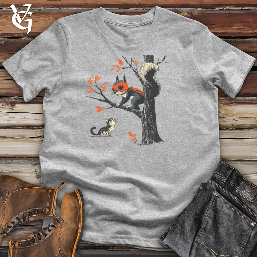 Viking Goods Squirrel Cat Chase Softstyle Tee Sport Grey / S