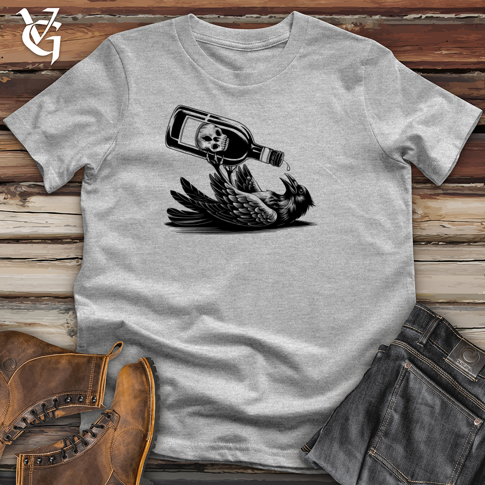 Viking Goods Drunk Crow Softstyle Tee Sport Grey / XS