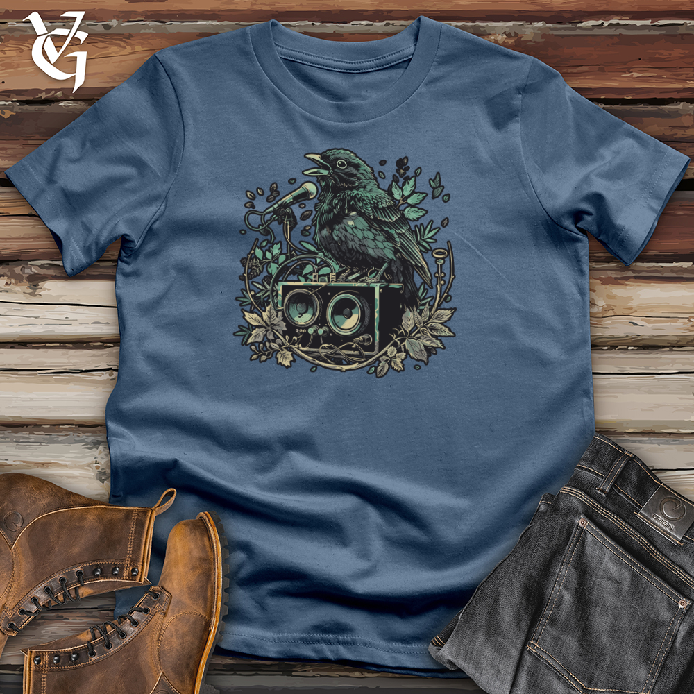 Viking Goods Acoustic Avian Maestro Cotton Tee Steel Blue / L