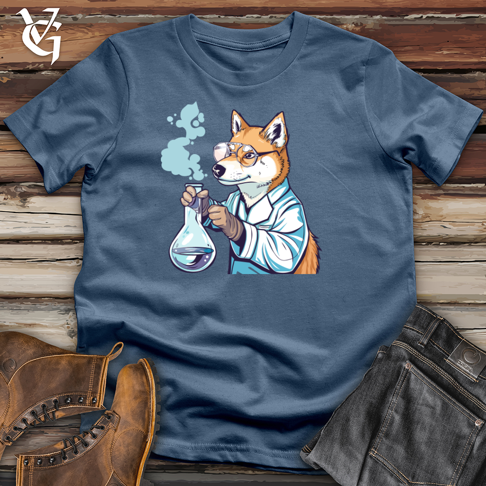 Viking Goods Akita Chemist Curiosity Cotton Tee Steel Blue / L