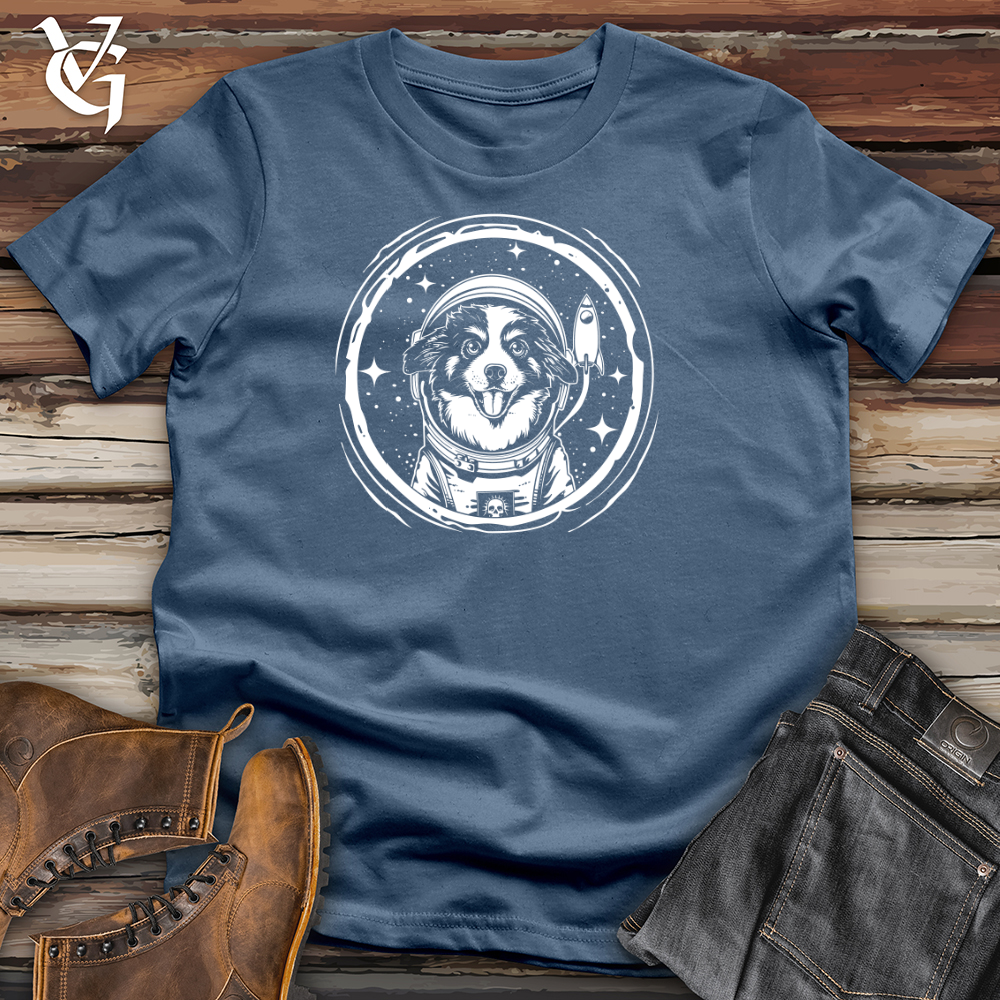 Viking Goods Aussie Astronaut Adventure Cotton Tee Steel Blue / L