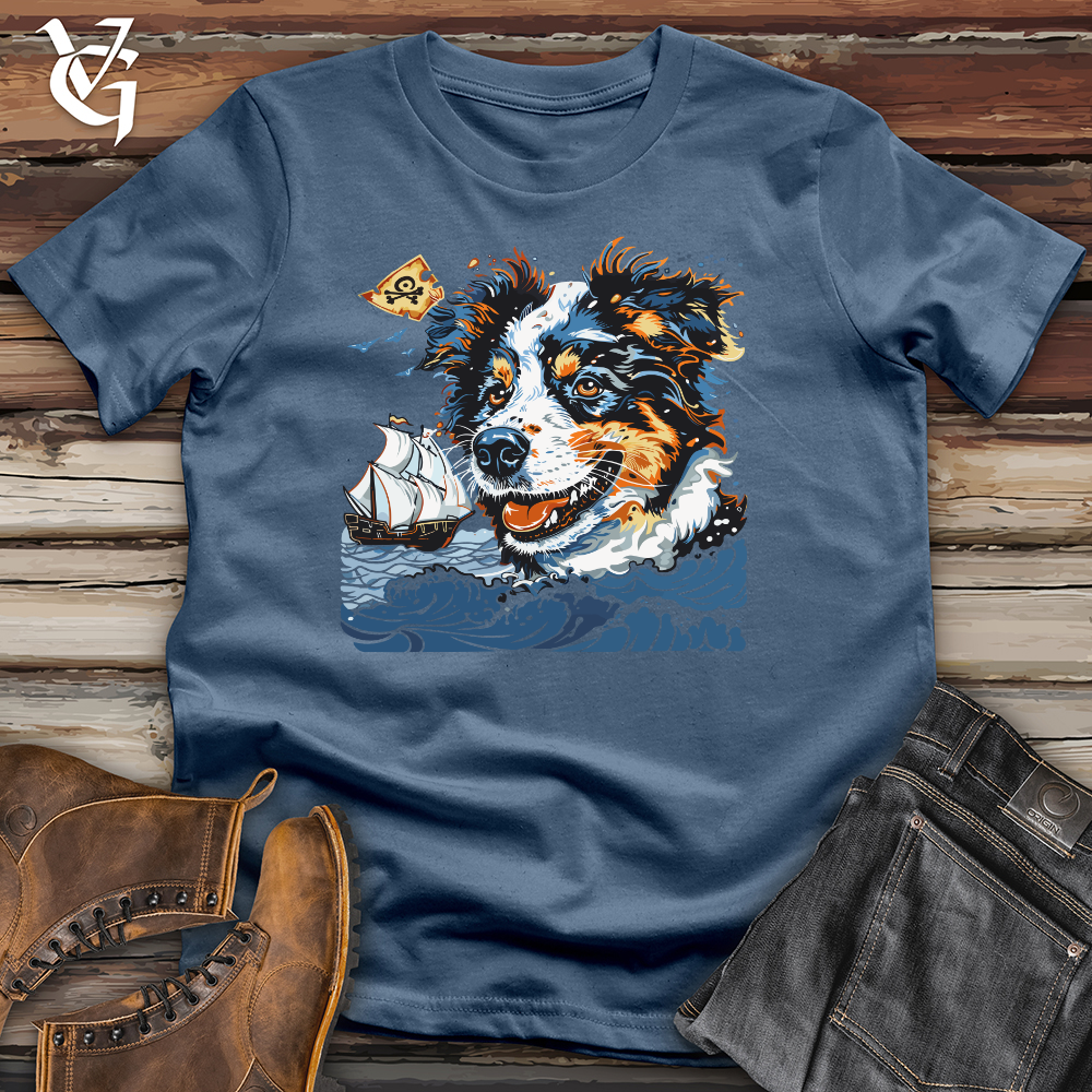 Viking Goods Aussie Pirate Adventure Cotton Tee Steel Blue / L