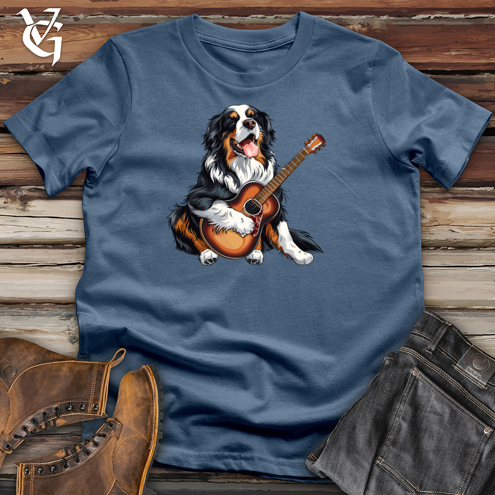 Viking Goods Bernese Guitar Serenade Cotton Tee Steel Blue / L