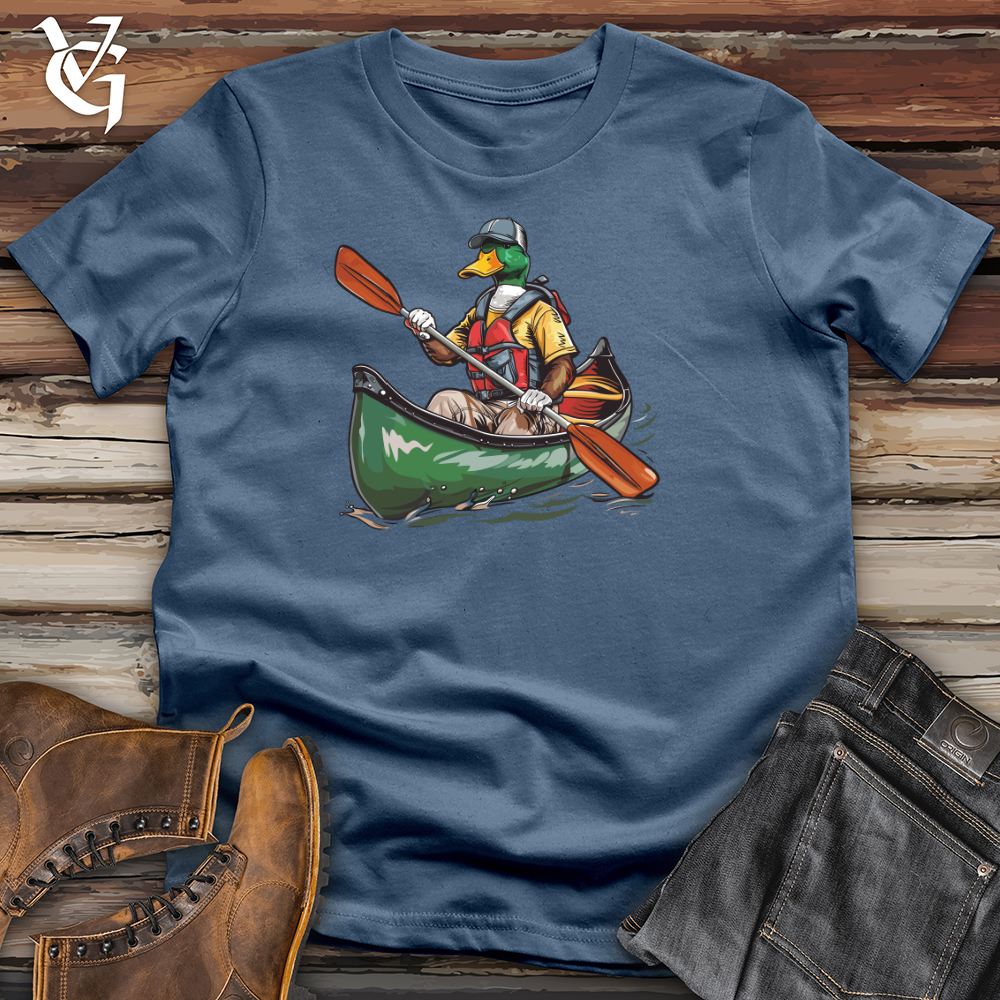 Viking Goods Duck Canoe Captain Cotton Tee Steel Blue / L