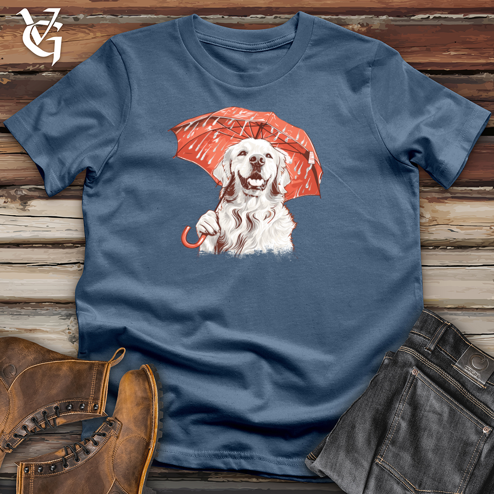 Viking Goods English Cream Retriever Cotton Tee Steel Blue / L