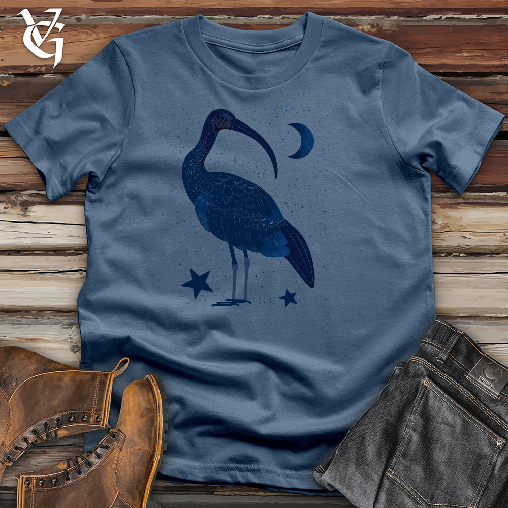 Viking Goods Ibis Moonlight Perch Cotton Tee Steel Blue / L
