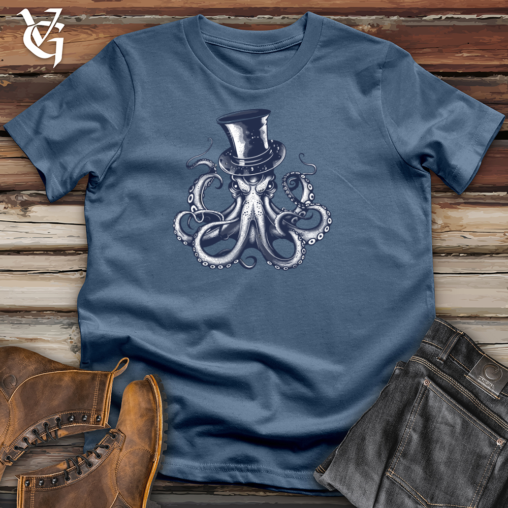 Viking Goods Octopus Magician Mystique Cotton Tee Steel Blue / L