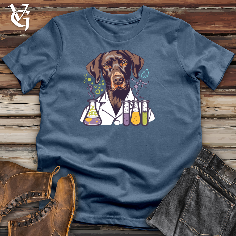 Viking Goods Pointer Lab Genius Cotton Tee Steel Blue / L