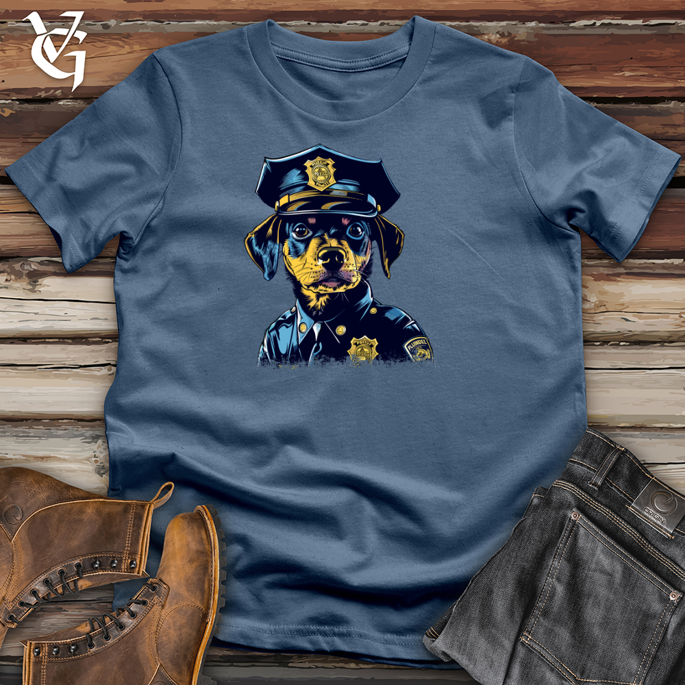 Viking Goods Puppy Police Patrol Cotton Tee Steel Blue / L