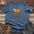 Viking Goods Sleepy Sloth Napping on Bicycle Cotton Tee Steel Blue / L