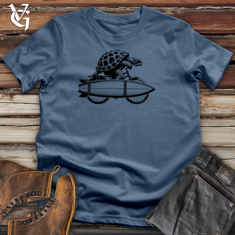 Viking Goods Turtle Surf Club Cotton Tee Steel Blue / L