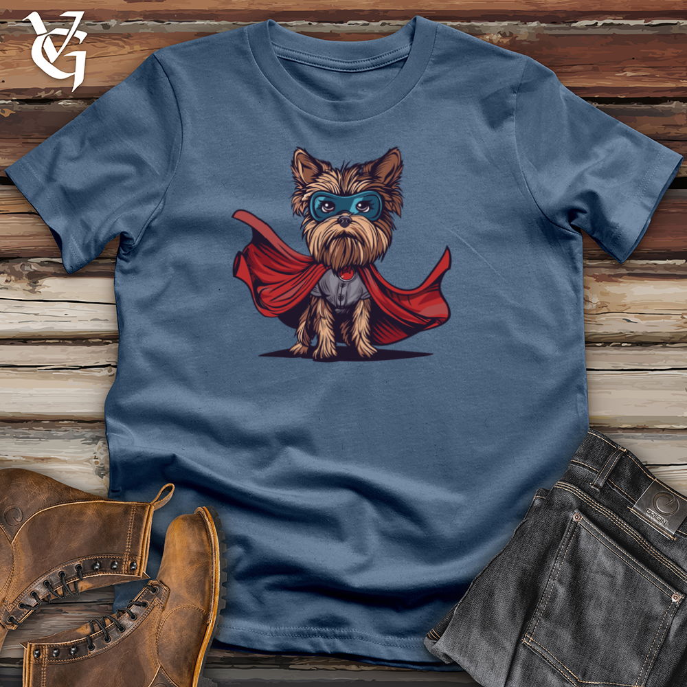 Yorkie Hero Gaze Cotton Tee Viking Goods Company