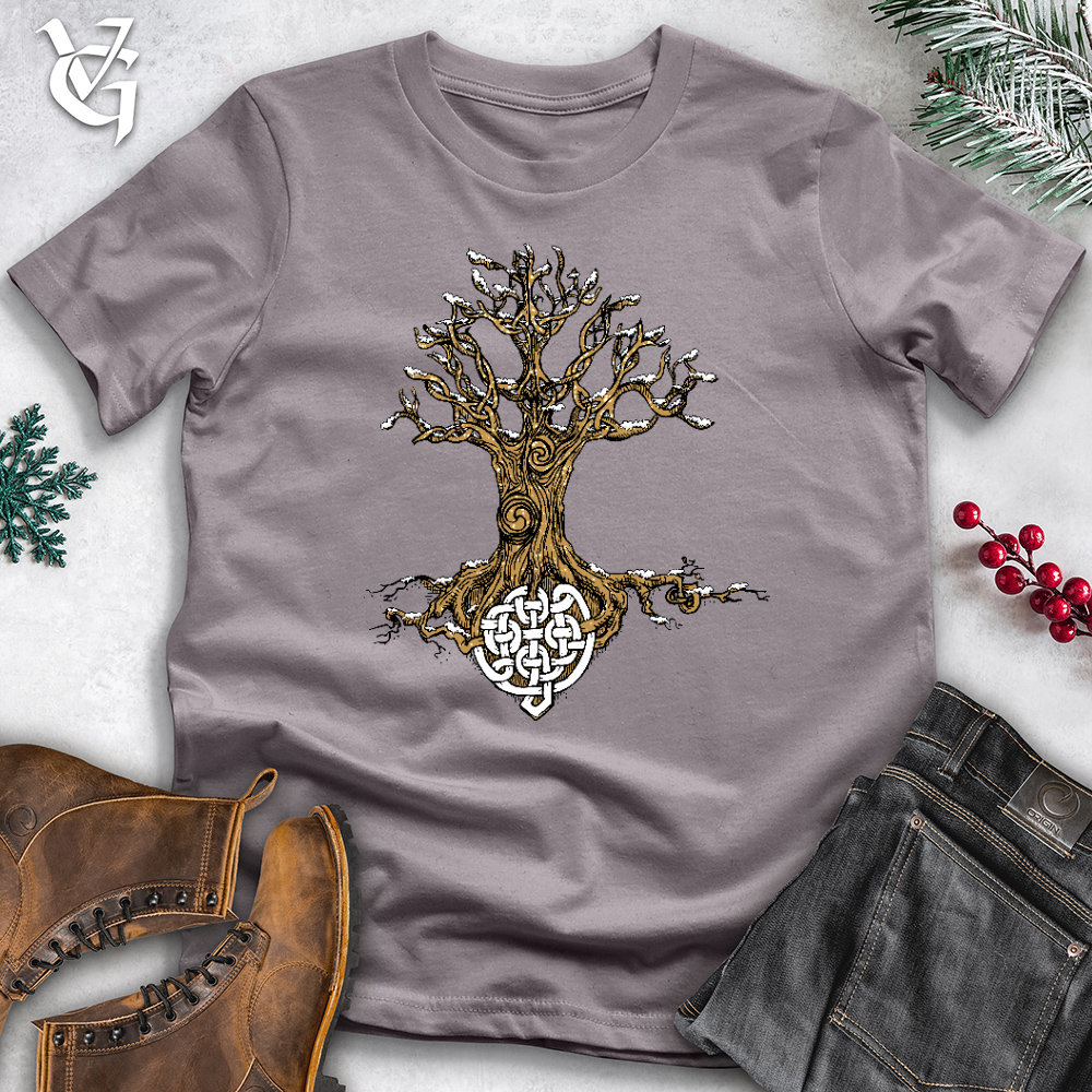 Viking Goods Celtic Roots With Snow Cotton Tee Storm / L