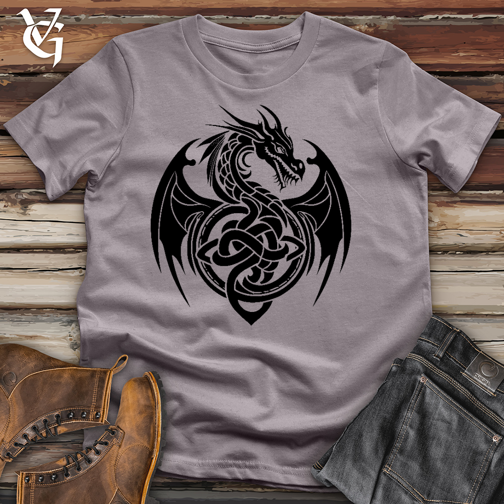 Viking Goods Celtic Rust Dragon Cotton Tee Storm / L