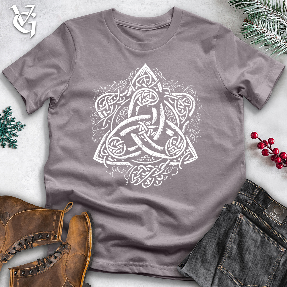 Viking Goods Celtic Trinity Emblem Cotton Tee Storm / L