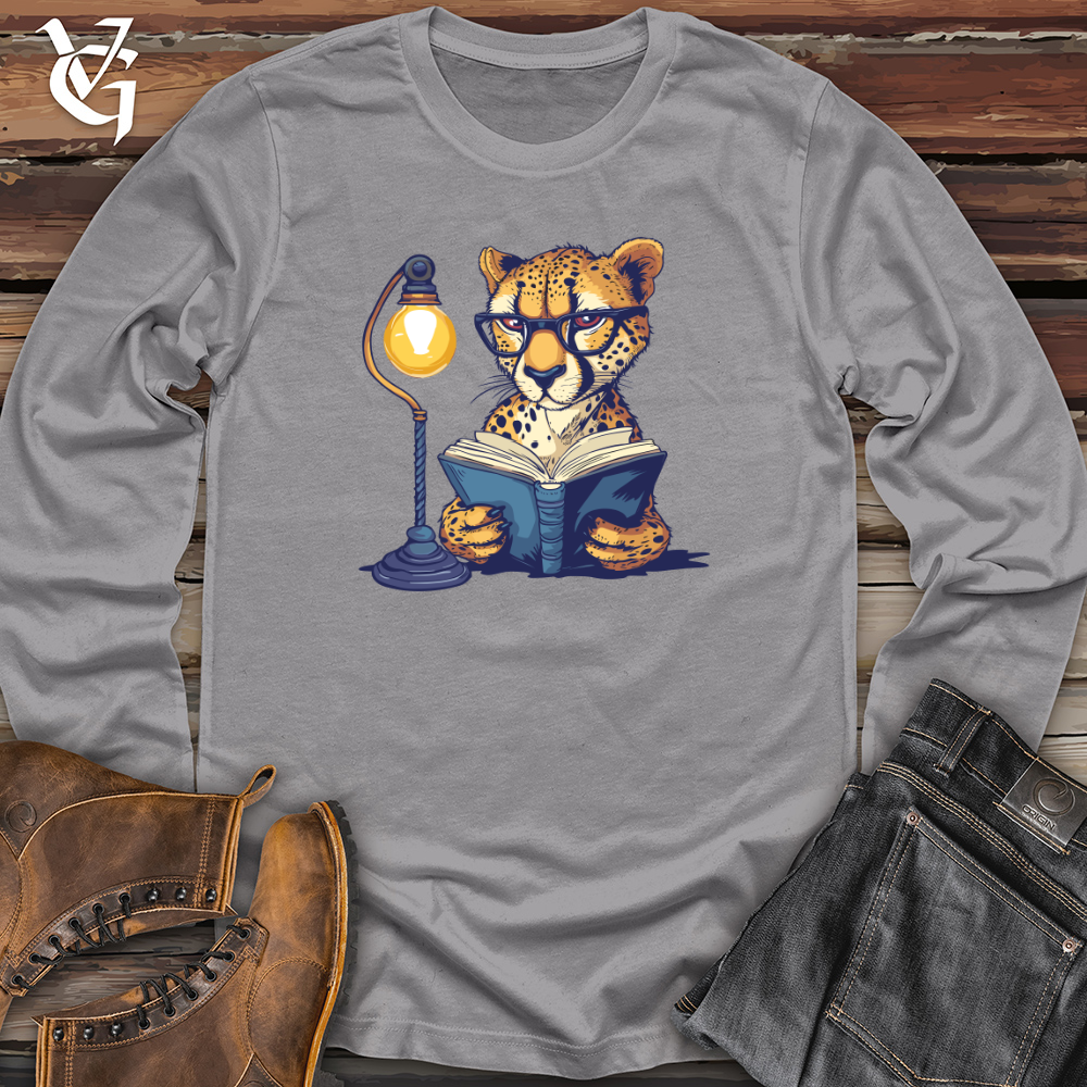 Viking Goods Cheetah Bookworm Study Long Sleeve Storm / L