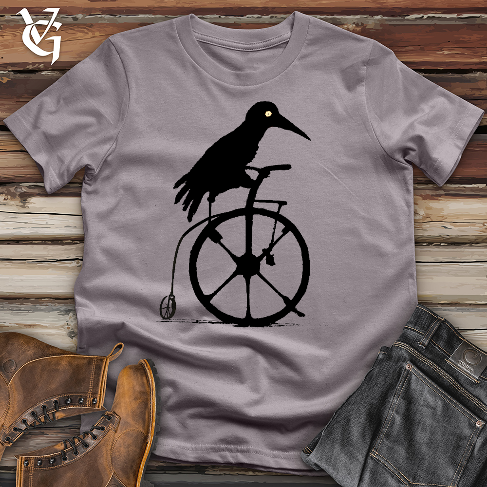 Viking Goods Crow Riding Bike Cotton Tee Storm / L