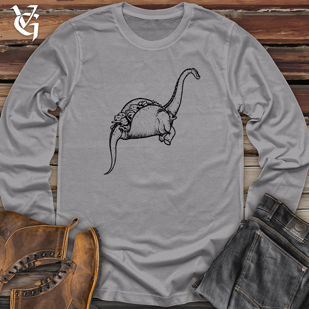 Viking Goods Dinosaur taco Long Sleeve Storm / L