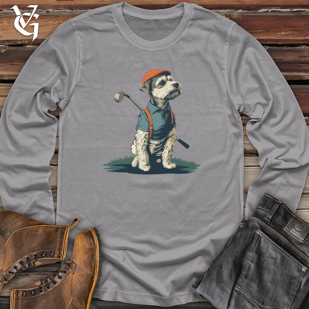 Viking Goods Dog Golf Ace Long Sleeve Ash / L