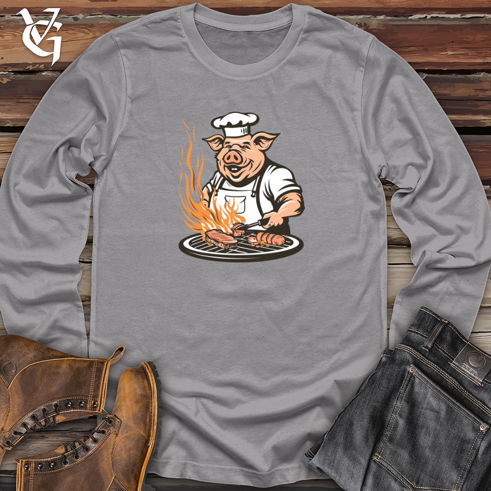 Viking Goods Grillmaster Swine Sizzle Long Sleeve Storm / L