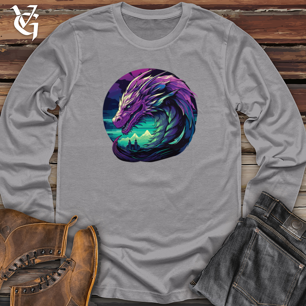 Viking Goods Neon Dragon Elegance Long Sleeve Storm / L