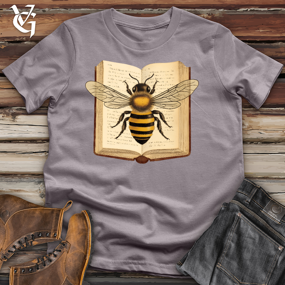 Viking Goods Rather Bee Reading Cotton Tee Storm / L