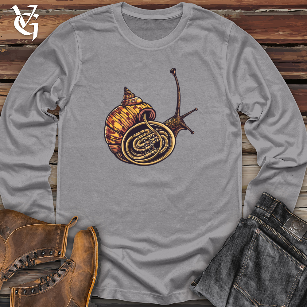 Viking Goods Snail French Horn Long Sleeve Ash / L