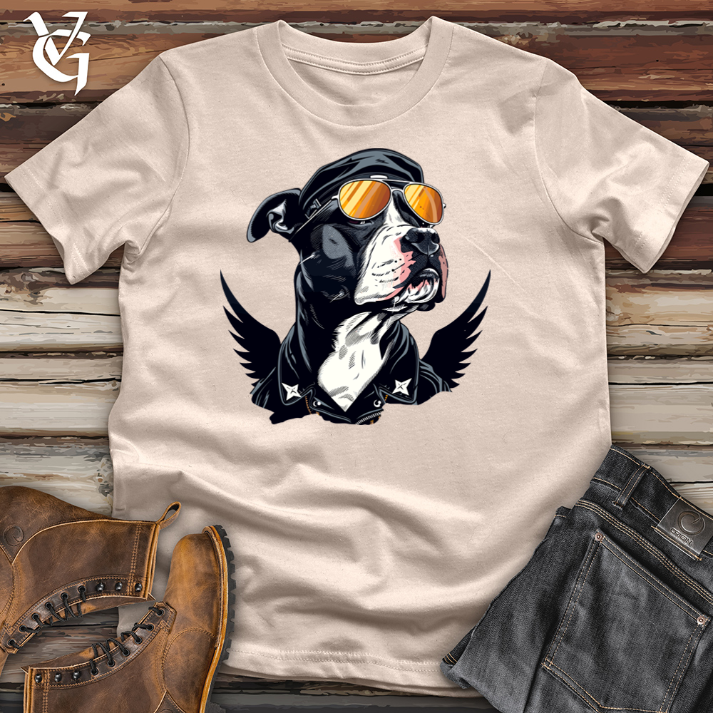 Viking Goods Aviator Amstaff Attitude Cotton Tee Tan / L