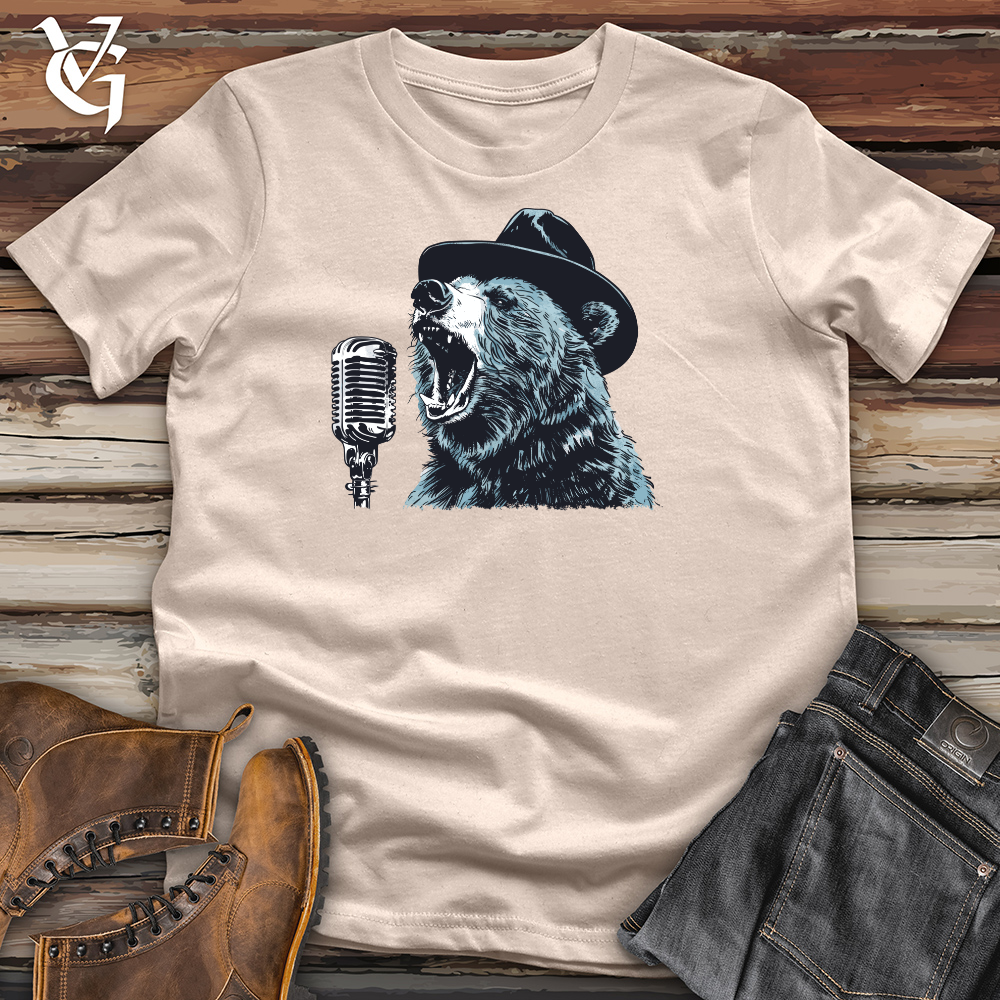 Viking Goods Blues Bear Serenade Cotton Tee Tan / L