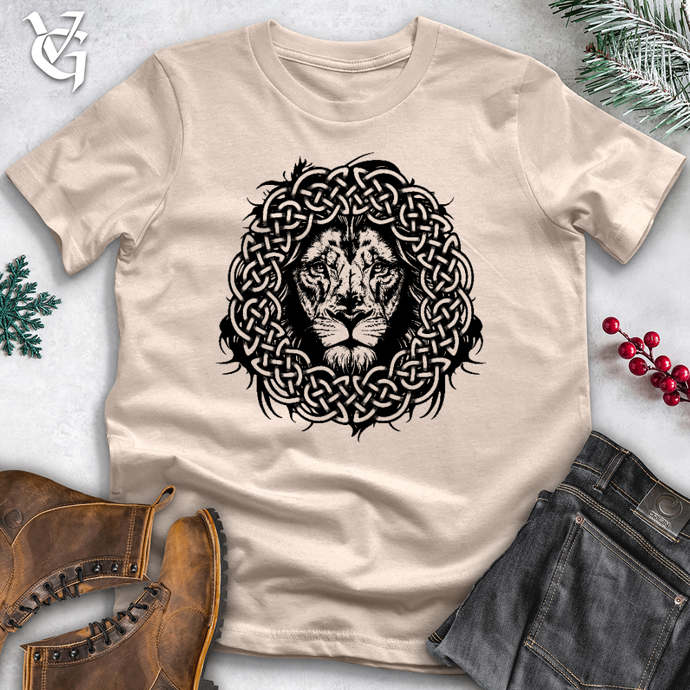 Viking Goods Celtic Lion Cotton Tee Tan / L
