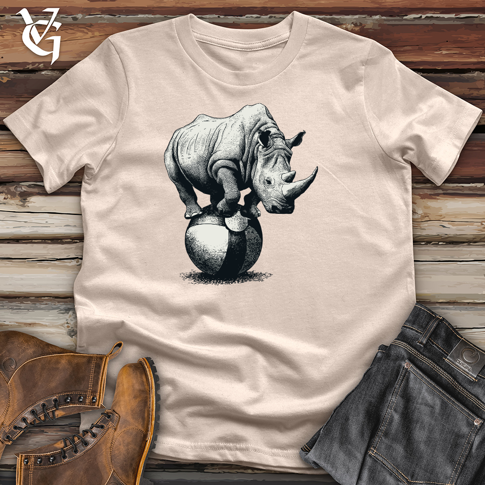 Viking Goods Circus Rhino Cotton Tee Tan / L